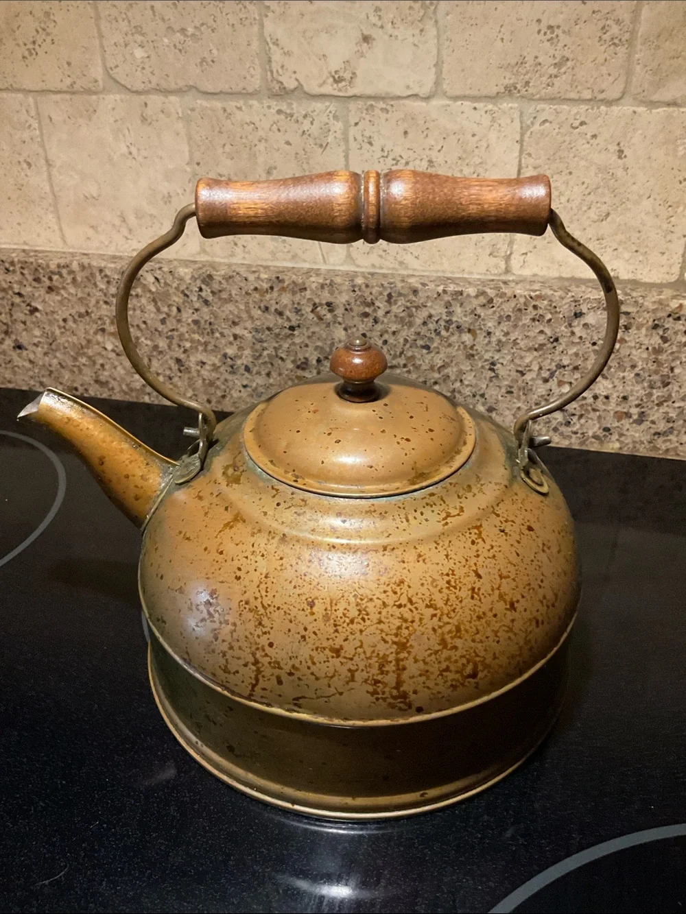 Antique Copper Tea Kettle